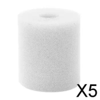 5xSwimming Pool Filter Foam Sponge Cartridge for Intex Type H White