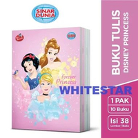 buku tulis garis sinar dunia 38 lembar sidu motif disney princess girl