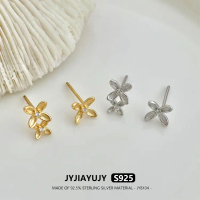 ต่างหูสตั๊ด JYJIAYUJY เงินแท้ S925 ดีไซน์อสมมาตร คุณภาพสูง ทันสมัย แพ้ง่าย เหมาะสำหรับผู้หญิง ของขวั