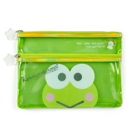 【震撼精品百貨】KeroKeroKeroppi 大眼蛙 日本三麗鷗SANRIO 透明雙拉筆袋*58342 震撼日式精品百貨