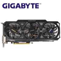 GIGABYTE GV-N760OC-2GD Graphics Cards 256Bit GDDR5 GTX 760 N760 Rev.2.0 Video Card for nVIDIA Geforce GTX760 Hdmi Dvi Cards Used