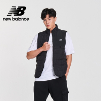 【New Balance】 保暖刷毛機能背心外套_男性_黑色_MV41283BK