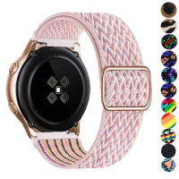 20mm 22mm band For Samsung Galaxy Watch 4/6/classic/3/5/pro/Active 2 Gear S3 Elastic Nylon Loop Huawei watch GT 2 4 3 pro strap