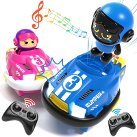 2 Pack RC Cars Toys for Ages 2-4 Toddlers | Remote Control Bumper Cars Toys for Ages 5-7 Kids | Birt