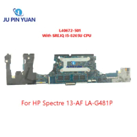 L40672-001 L40672-501 For HP Spectre 13-AF Laptop Motherboard LA-G481P L40672-601 EPW30 With SREJQ I5-8265U CPU 100% Tested