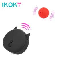 IKOKY 10 Frequency Vbration Beads Adult Products Body Massager Adult Sex Games Wild Wireless Remote Control Set Vibrator