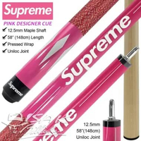 SUPREME PINK POOL CUE STICK - MAPLE STIK BILLIARD MERAH VALENTINE GIFT HADIAH