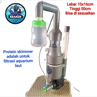 Protein skimmer diy L10x16cm pump 2000L/H KRAKEN siap kirim