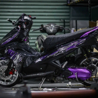 Mẫu Tem Rời Ab 2013 Ngôi Sao - Màu Tím Đen - Chất Liệu Decal 3 Lớp