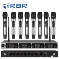 Professional Bm7078 UHF 8 Channel Wireless Microphone System for Karaoke Speech