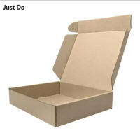 20x14x4cm,20pcs,brown kraft paper express packaging box, corrugated cardboard box