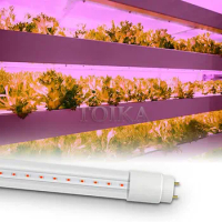 Toika 15pcs LED Grow Light Tube T8 G13 3ft 15W 30W 90CM, Single Ended Power, Full Spectrum LED Plant Grow Light AC85-265V