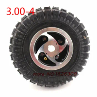 High quality 3.00-4 Electric Scooter Front Wheel with tyre Alloy Rim hub and inner tube wheels Gas scooter bike motorcycle