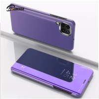 For Samsung A12 Case Flip Mirror Stand Phone Case For Samsung Galaxy A12 Case Luxury Protective A 12 Fundas Coque 6.5 inch Capa