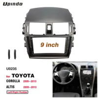 2 Din 9 Inch Car Android Radio Installation GPS Mp5 ABS PC Plastic Fascia Panel Frame for Toyota Corolla Altis 2009-2013