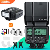 2x Godox TT600S 2.4G Camera Flash Speedlite + X1T-S Transmitter for Sony Cameras A7 A7S A7R A7 II A6000 A58 A99