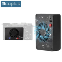 Mcoplus FS-04A Camera Cooling System Heat Sink Cooling Fan for Sony Fuji Canon EOS R5 R6 R7 R8 90D A7C A7C2 ZV-E1 ZV-1 ZV-E10