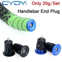 CYDY Bicycle Handlebar End Plug 1 Pairs Aluminum Alloy Caps Road Mountain Bike MTB Grip Handle Bar End Cap Bike Plug accessories