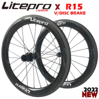 Litepro Carbon 20'' Folding Bike Wheelset Rims 5x74mm Rear 5x130mm QR Wheelset 451/406 20inch Rim Disc Brake 20H 24H Wheel Set