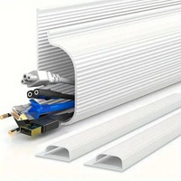 自粘pvc桌下理線架電線走線電腦桌電線收納集線器辦公桌下走線束