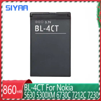 SIYAA BL4CT BL-4CT BL 4CT Battery For Nokia 5630 5300XM 6730C 7212C 7210C 7310 7230 X3-00 2720F 6702S Smart Mobile Phone Bateria