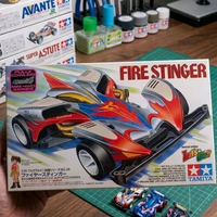 ​[ORIGINAL] TAMIYA Fire Stinger (Super TZ Chassis) - Kit Mini 4WD Let's & Go Fully Cowled
