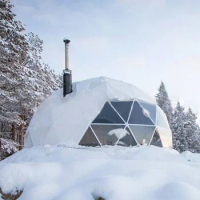 Best soundproof dome tent transparent winter hotel dome small geodesic igloo dome tent