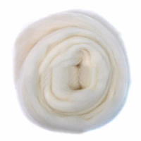 New 100% Shetland Natural Cream White 100g Wool Roving / Felting Needle Felting
