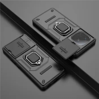 For ViVo iQOO Z9 Case ViVo iQOO Z9 5G Cover Slide Camera Protector Bumper Ring Holder Protective Phone Cases On iQOO Z9 Funda