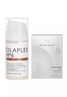 Olaplex OLAPLEX - Olaplex No. 6 免沖洗護髮霜 100ml X Natural Beauty r-PGA 超效保濕爆水氣墊面膜 (有效日期: 01/2026) 6x 20