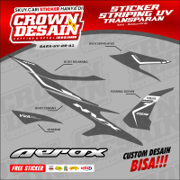 Striping UV Aerox Old 155 Stiker Striping Transparan List AEROX 155 Custom Racing - SARX-UV