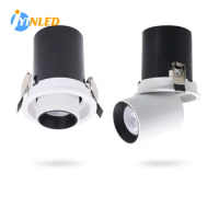Recessed Style LED Aluminum Recessed Rotating Downlight 7W/10W/15W/20W/24W Chip COB Spot Light Ceiling Lamp AC85-265V
