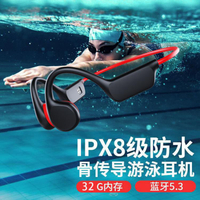 骨傳導運動藍牙耳機跑步游泳IPX8級防水自帶32G內存不入耳掛耳式 全館免運