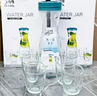 Teko Kaca set / Pitcher set ( 1 Pitcher 1000 ml + 4 Gelas 125 mL )