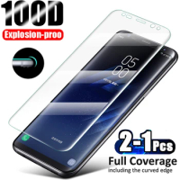 For Samsung Galaxy S23 Ultra Tempered Glass UV Glue Screen Protector S8 S9 Plus S10 5G Note 8 9 10 20 S20 FE S21 S22 Phone Glass