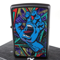 【ZIPPO】美系~Santa Cruz- 滑板尖叫之手圖案設計打火機