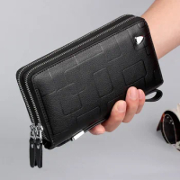 New Fashion Men's Wallet High Quality Genuine Leather Card Holders Designer Purse Mens Card Wallet Big Capacity Cardholder Bag