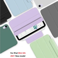 Magnetic Suction Double Sided Clip Case For iPad Mini 6 Mini6 2021 Cover Support Apple Pencil Charge Smart Auto Wake UP Funda