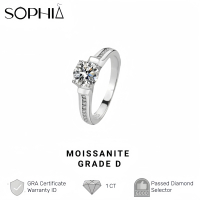 Cincin Moissanite Wanita 1 Karat,Cincin Moissanite Sertifikat GRA Cincin Moissanite Asli Cincin Berl