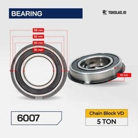 Roller Bearing HK1512 6200 6005 6006 6007 Chain Block Takel Katrol 2 3 5 Ton Laher Needle Rol Jarum 