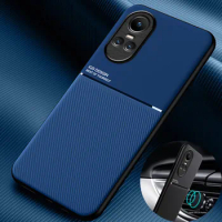 For OPPO Reno 10 5G CPH2531 Case Luxury Texture Soft Magnetic Phone Cases for Oppo Reno10 Pro Global 2023 CPH2525 Back Cover