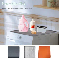Washer and Dryer Top Protector Soft Laundry Silicone Pad Dryer Covers Replacement Parts Waterproof Design Foyer Mats Appliance