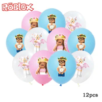 12 Pieces Roblox Balloon Virtual Reality Student Game Party Reunion Room Decorate Child Model Toys Ballute Girl Birthday Gift