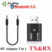 Bluetooth 5.0 Audio Transmitter Receiver 3.5mm AUX Jack RCA USB Dongle Stereo Wireless Adapter For TV Car Kit Speaker Headphone