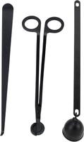 3 in 1 Candle Accessory Set with Candle Wick Trimmer & Wick Dipper & Candle Snuffer Extinguisher Wic