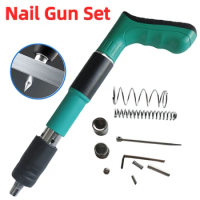 Manual Mini Nail Gun Wall Fastener Steel Nail Gun Metalworking Rivet Gun Tools Adjustable Wall Fastening High-pressure Nail Gun
