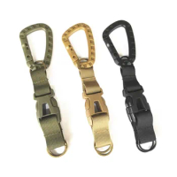 Outdoor Keychain MOLLE Webbing Belt Buckle Special Service Belt Hook Tactical Durable Multitool