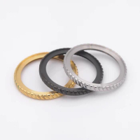 Gold Silver Black Helical gear Watch Case steel ring Plating Stainless Steel Watch Bezel fit Seiko SKX007 SKX009 SKX011 SRPD
