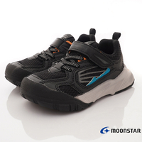過年特賣-日本月星Moonstar機能童鞋2E寬楦滑步車鞋MSCOG016黑(中小童)