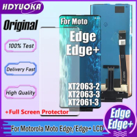 Original For Motorola Moto Edge XT2063-3 LCD Display Touch Screen Digitizer For Moto Edge+ XT2061-3 Edge Plus +Screen Protector